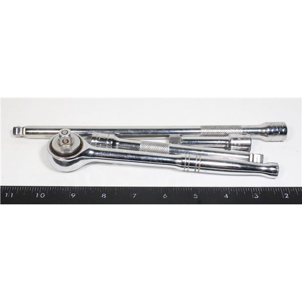 RATCHET WITH EXTENSIONS 3/8 DRIVE