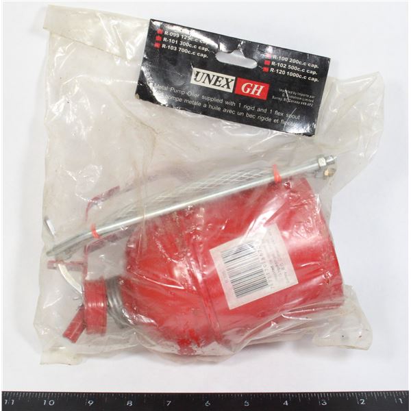 UNEX GH METAL PUMP OILER WITH 1 RIGID AND 1 FLEX