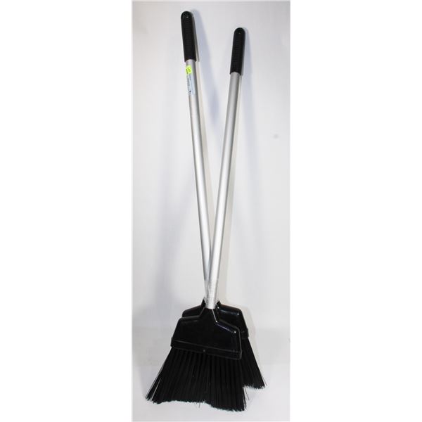PAIR OF NEW BROOMS 34"