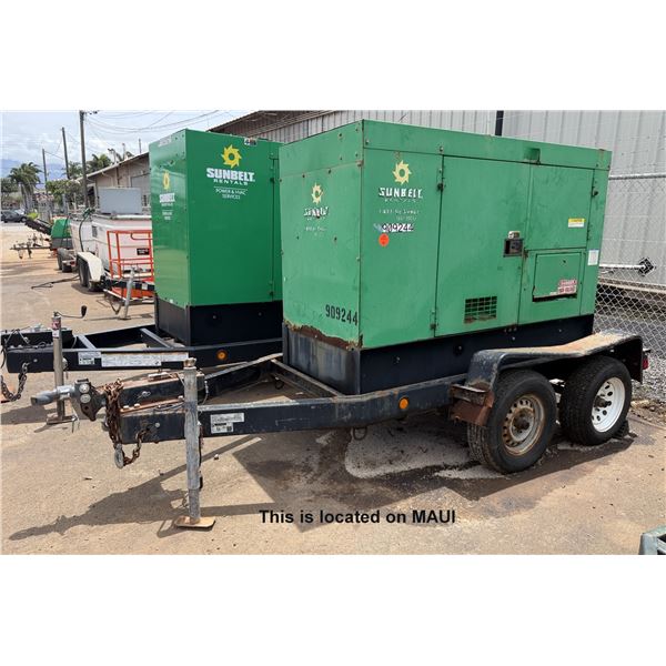 (909244) MAUI 2016 Multiquip Power DCA45SSIU4FSG 36 kW Mobile Generator (Starts & Runs)