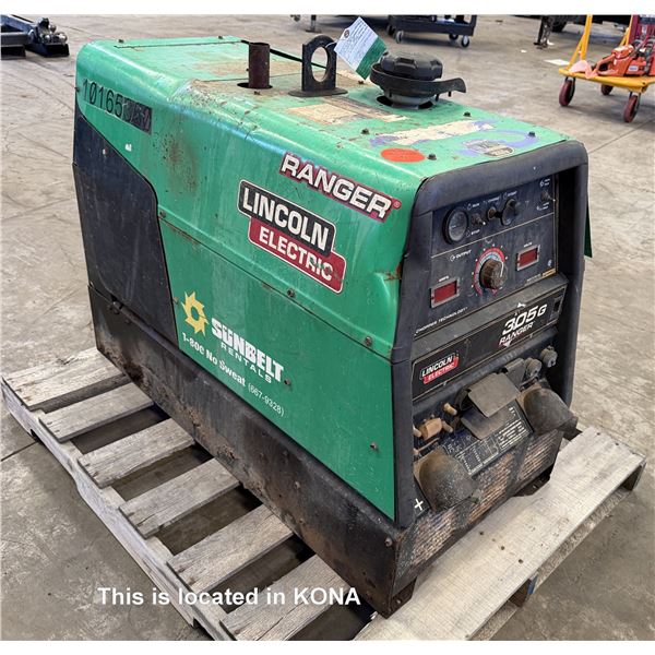 (10165350) 2019 Lincoln Ranger 305G Engine Driven Welder (Starts & Runs - See Video)