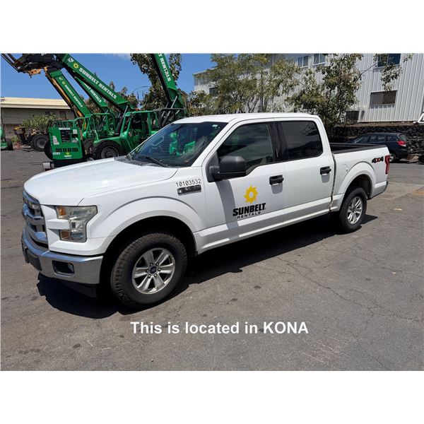 (10103532) 2018 Ford F150 XLT Pickup Truck 4WD 109,496 Miles, Lic. 551 KBS (Starts & Runs)
