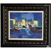 Image 1 : Modern Harbor Scene Limited Edition Print â€“ Signed & Numbered