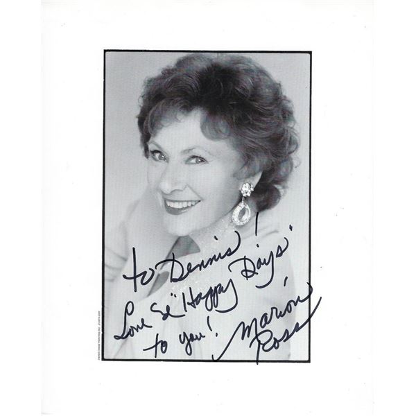Happy Days Marion Ross signed photo