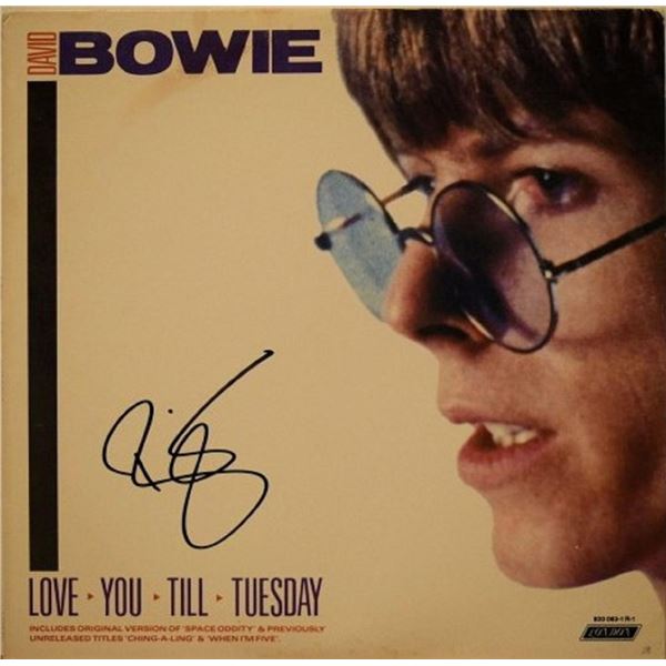 David Bowie signed Love You Till Tuesday album