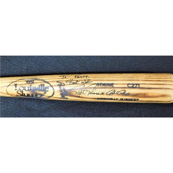 Chicago Cubs Rafael Palmeiro Signed Bat JSA Authenticated