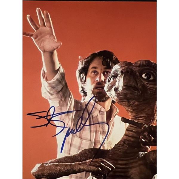 E.T. the Extra-Terrestrial Steven Spielberg signed movie photo