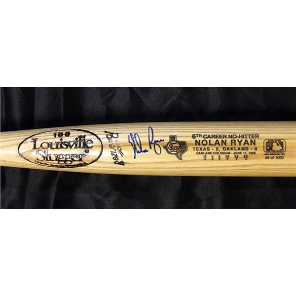 NY Mets Nolan Ryan Signed LE Bat JSA Authenticated