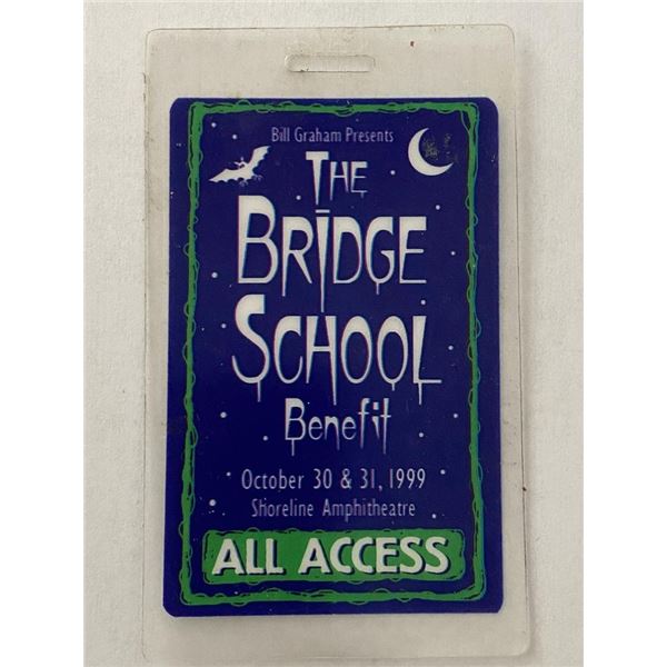 Pearl Jam , Neil Young The Bridge School Benefit 1999 Backstage Pass