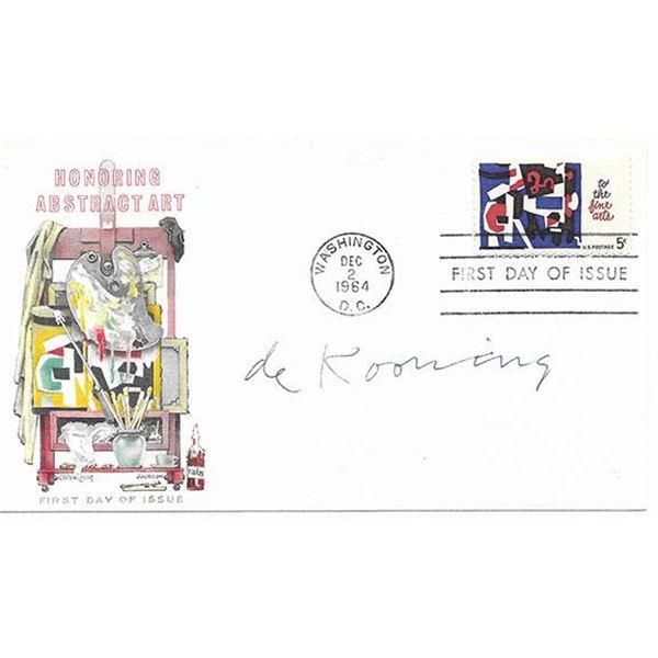 Willem de Kooning signed First Day Cover