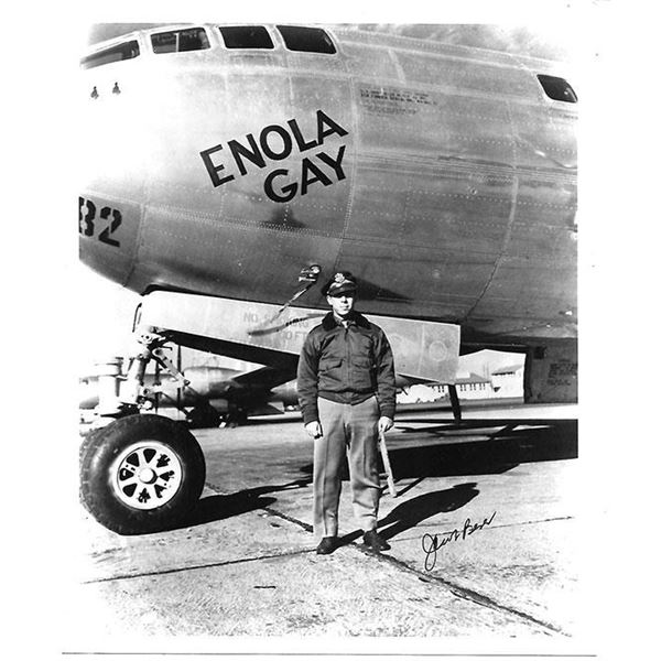 Enola Gay Bomber Jacob Beser Signed Photograph