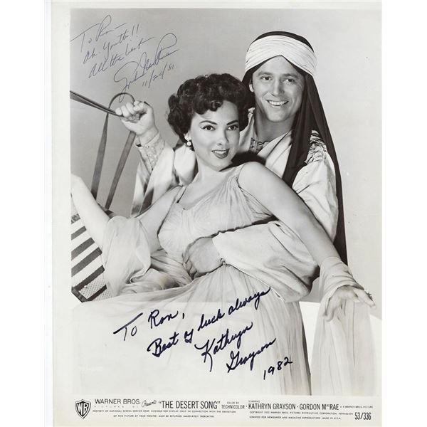 The Desert Song  Kathryn Grayson and Gordon MacRae signed movie photo