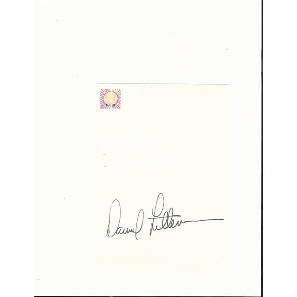 Talk Show Host David Letterman hand drawn Christmas card