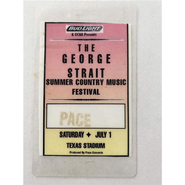 George Strait Backstage Pass