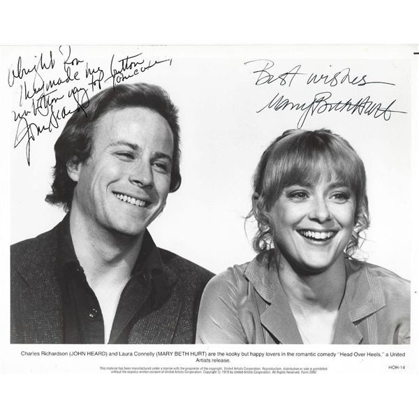 Head Over Heels John Heard and  Mary Beth Hurt signed movie photo