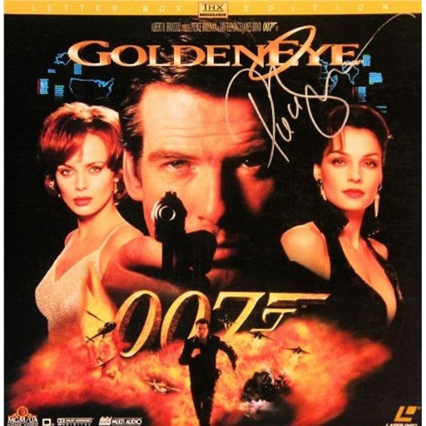 Pierce Brosnan signed GoldenEye LaserDisc