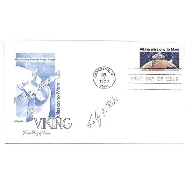 First American Women In Space Sally Ride signed space cover