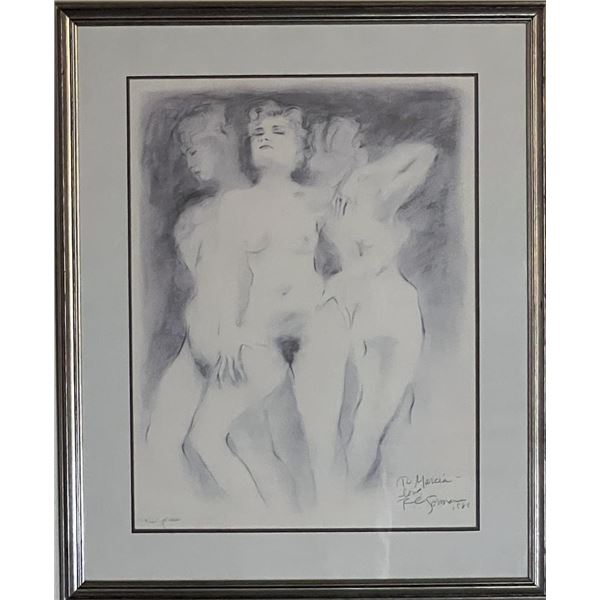 R.C. Gorman hand signed framed lithograph