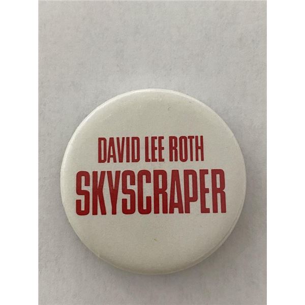 David Lee Roth Skyscraper vintage pin