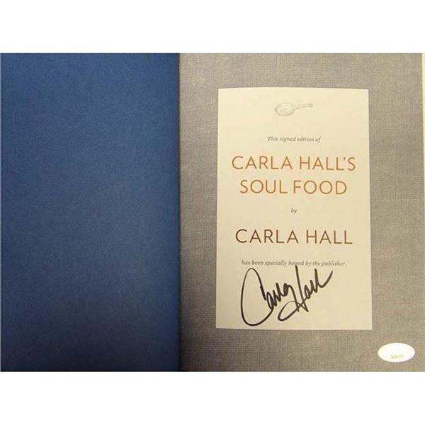 Chef Carla Hall Signed Soul Food First Edition Hardcover Book JSA Authenticated