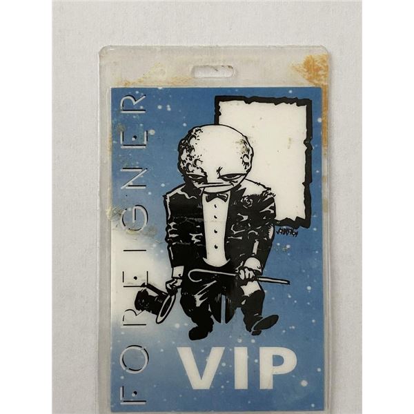 Foreigner VIP Backstage Pass