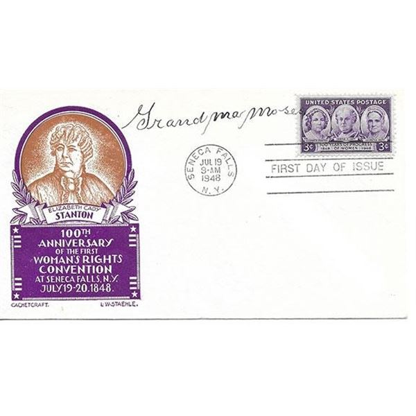 Grandma Moses signed first day cover