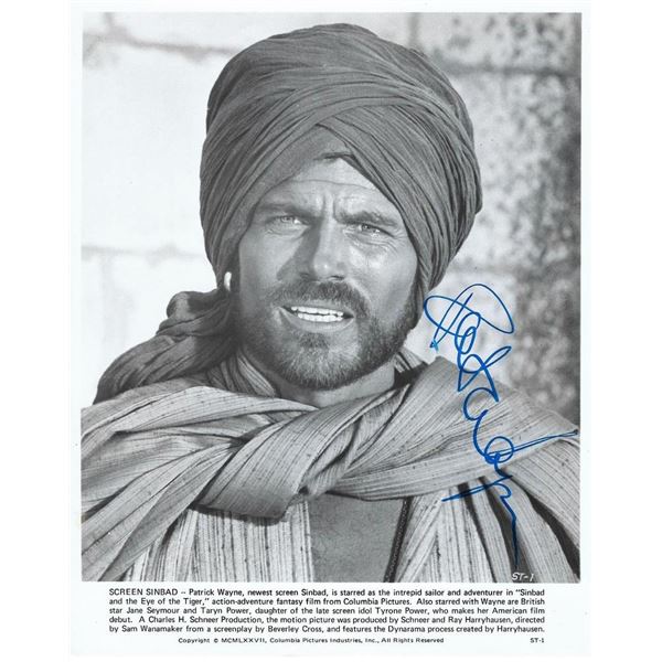 Sinbad and the Eye of the Tiger Patrick Wayne signed movie photo
