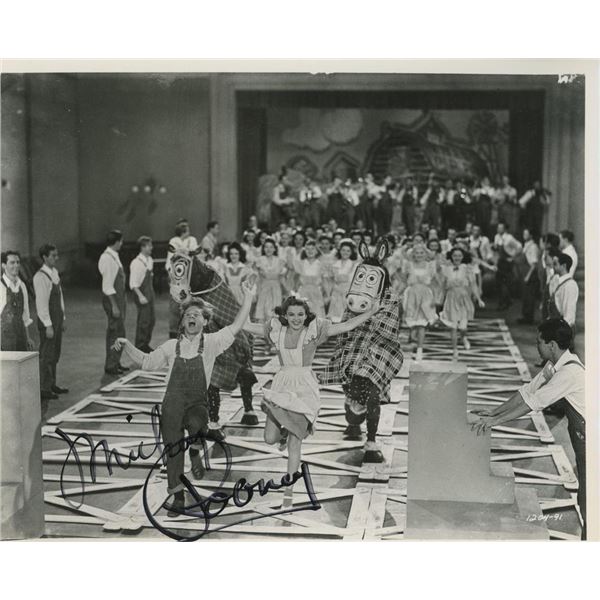 Mickey Rooney signed ''Babes on Broadway'' movie photo