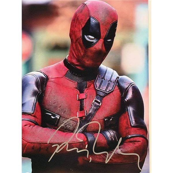 Deadpool Ryan Reynolds signed photo
