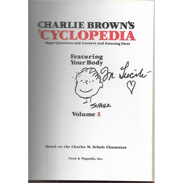 Charles Schulz Signed Book