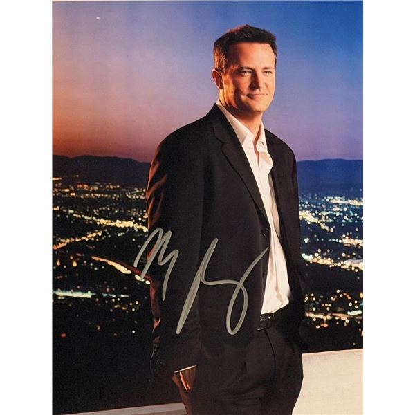 Friends Matthew Perry signed photo