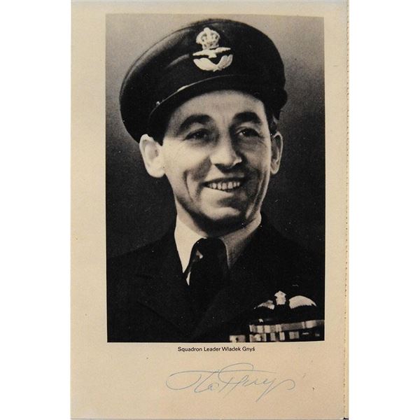 Sq. Ldr. Wladek Gnys Signed Photograph