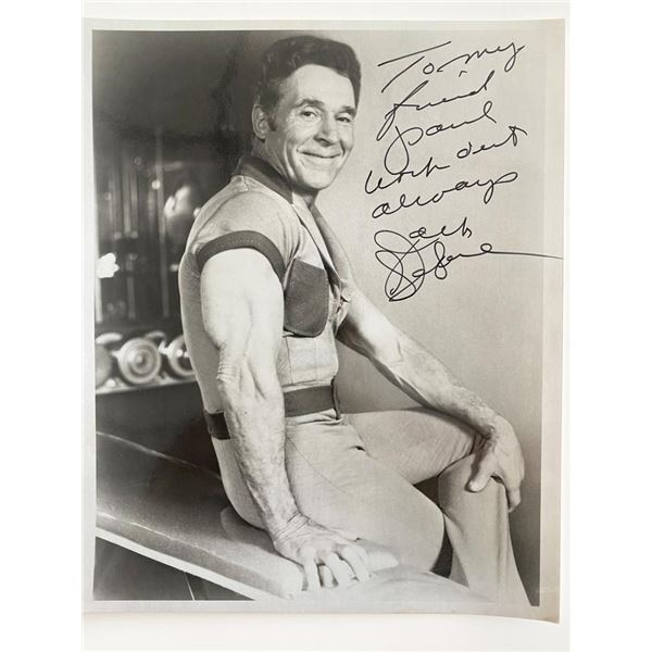 Exercise Host Jack Lalanne signed photo.