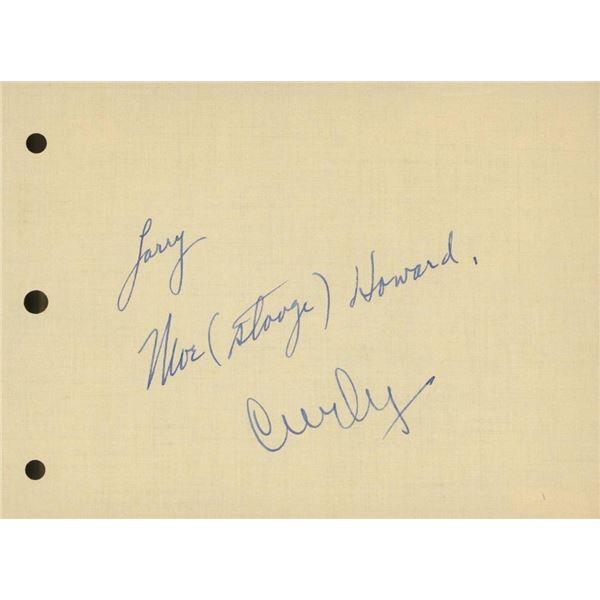 Three Stooges original signatures