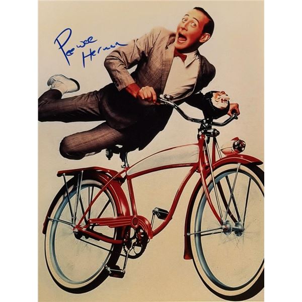 Pee Wee Herman signed photo