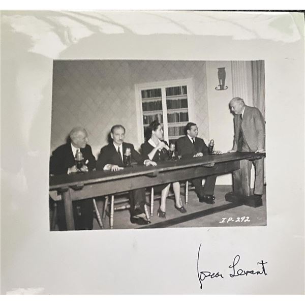 Oscar Levant signed photo