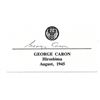 Image 1 : Enola Gay Airman George R Caron Signed Card