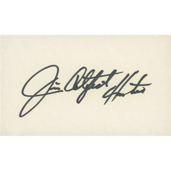 NY Yankee Jim "Catfish" Hunter original signature