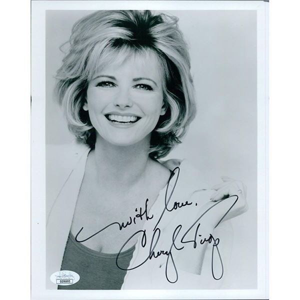 Supermodel Cheryl Tiegs signed photo. JSA Authenticated