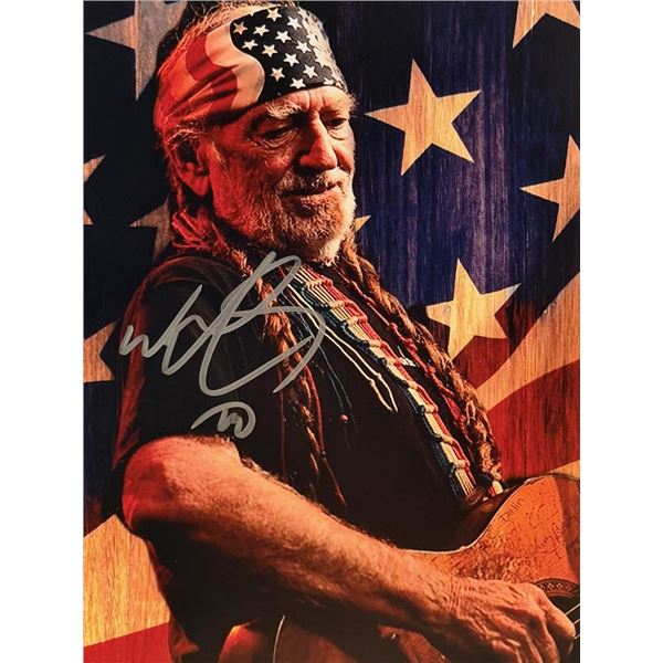 Willie Nelson signed photo