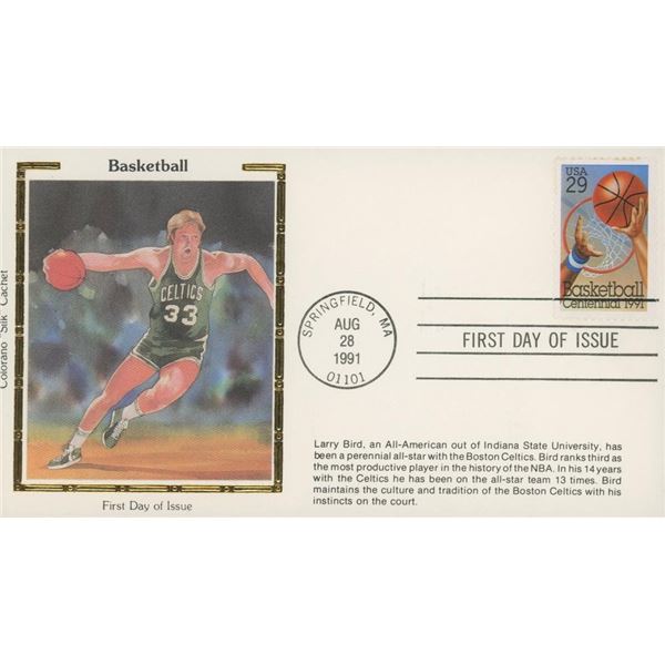 Boston Celtics Larry Bird 1991 First Day Cover