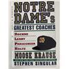 Image 1 : Johnny Lujack signed Notre Dame's Greatest Coaches book