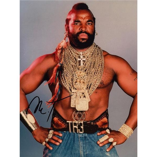 A Team Mr. T signed photo