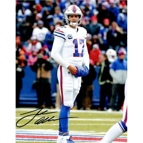 Buffalo Bills Josh Allen facsimile signed photo