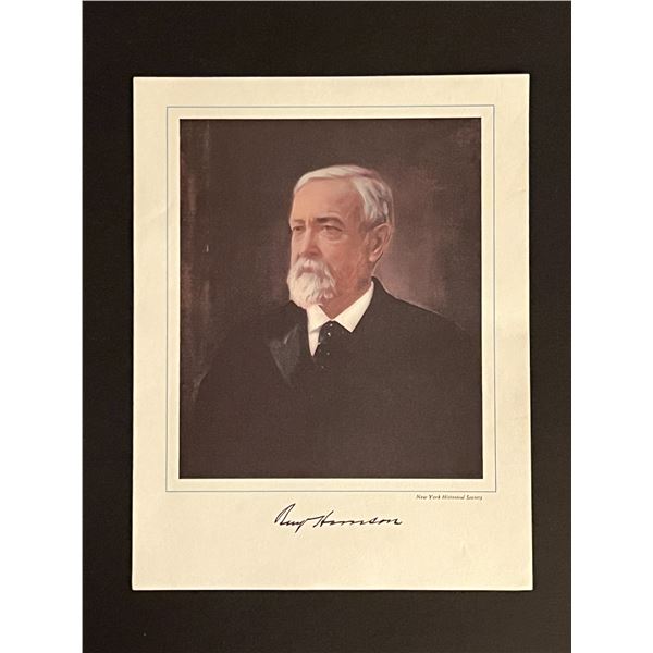 23rd President Benjamin Harrison Facsimile Signed Photo Art Print