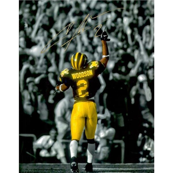 Michigan Wolverines Charles Woodson Rose Bowl Victory 1998 facsimile signed photo