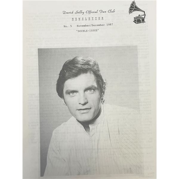 David Selby fan club booklet