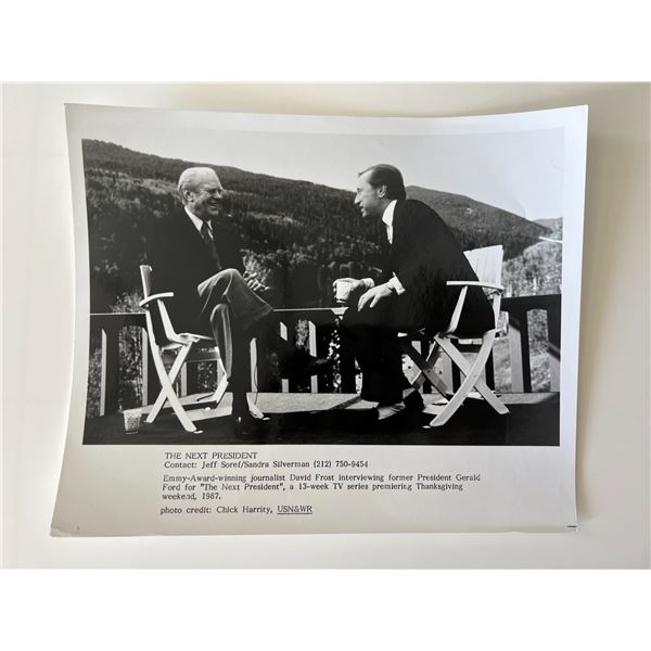 Gerald Ford and David Frost photo