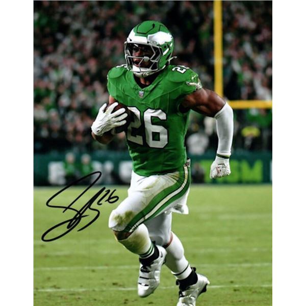 Philadelphia Eagles Saquon Barkley facsimile signed photo