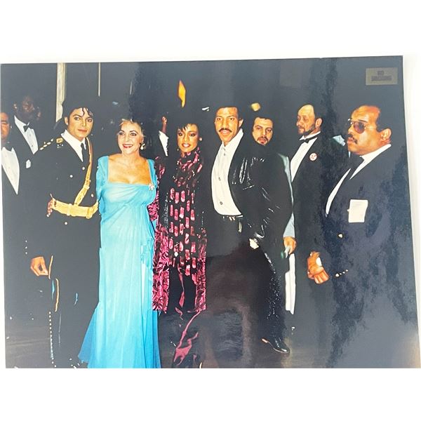 Michael Jackson, Elizabeth Taylor & Lionel Richie photo